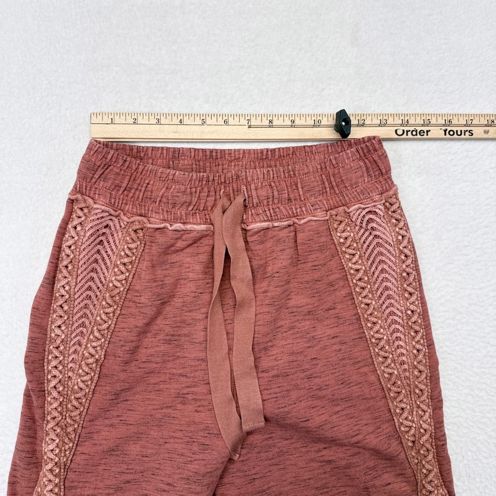 Free People FP Movement‎ Mountain High Cable Joggers Size Small Pink Sweatpants - Picture 10 of 11
